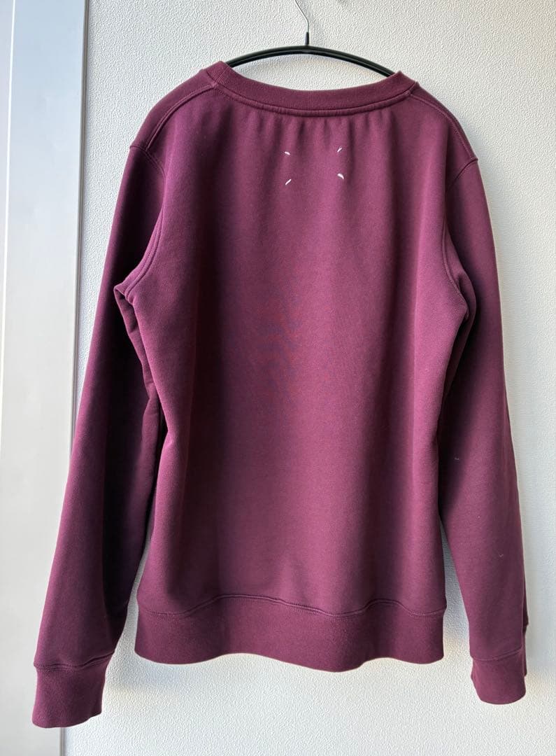 マルジェラ　バーガンディ スウェット　トレーナー