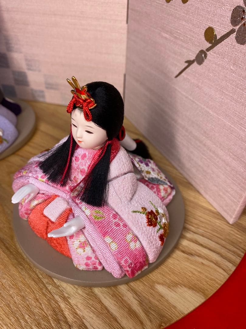 東京久月　木目込人形　ほのか　親王飾り・頭　杉田明十志　原作・木目込　新井久夫