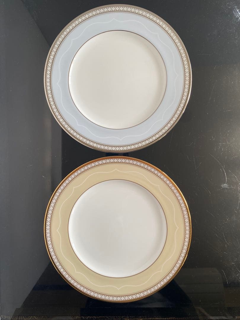 新品◆ノリタケ トレフォリオ ゴールド&プラチナ トリオ ペアセット