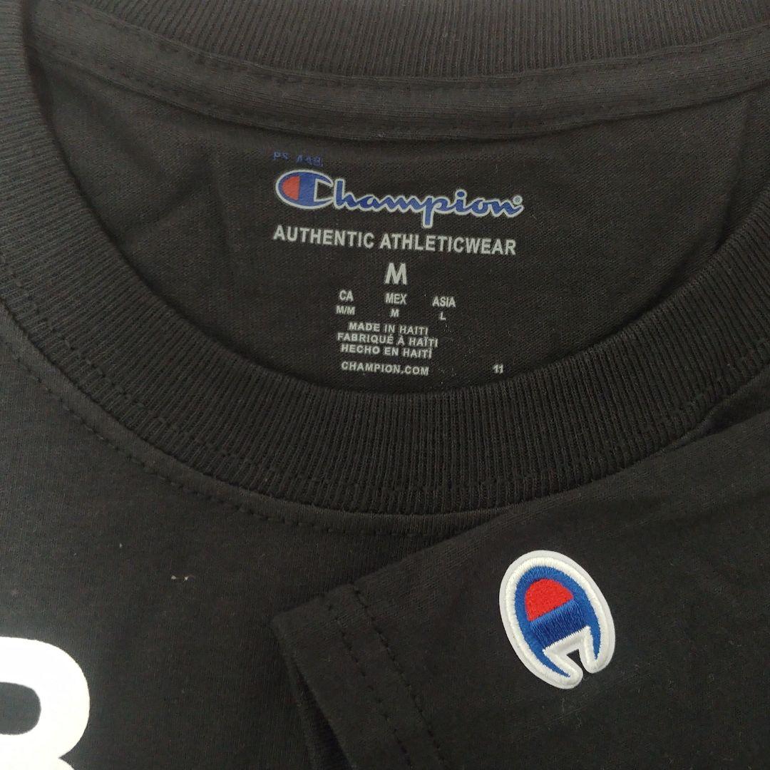 ヴァージルアブロー×チャンピオン×ICA Tシャツ (黒) Mサイズ