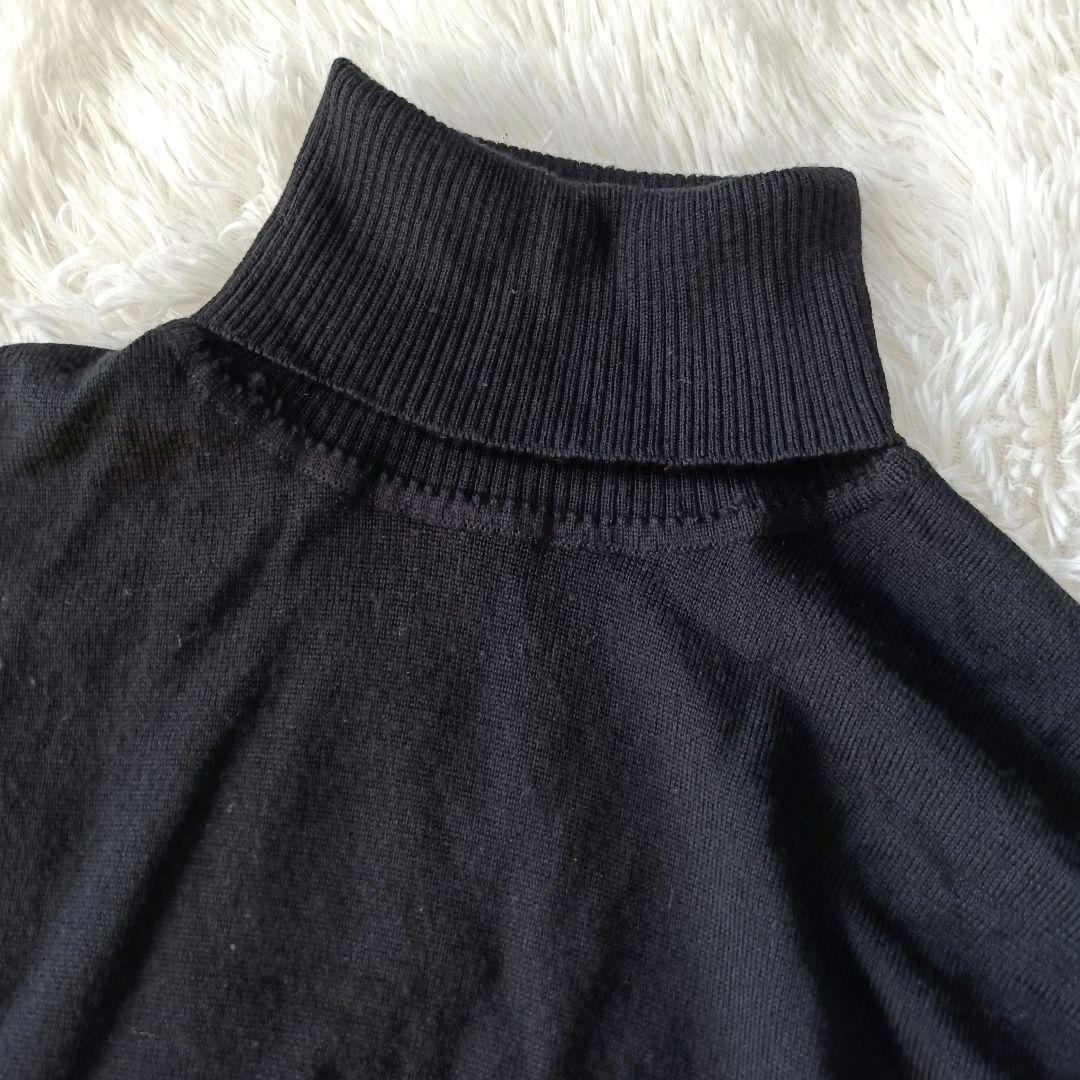 美品♪ジョンスメドレー 英国製 メリノウール100% タートルネックニット M