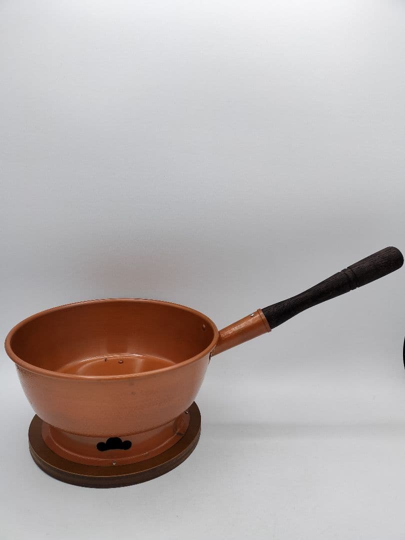 c872 台付十能火起こしセット ステンレス 茶道具 古物