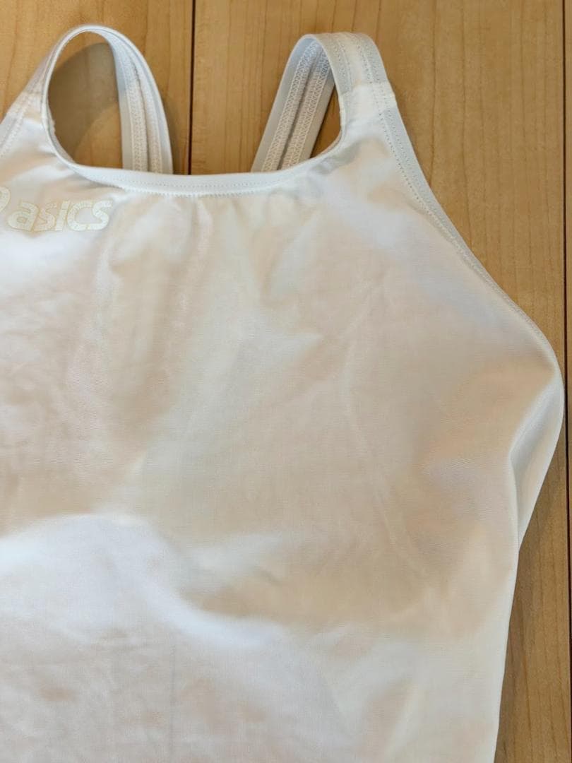 ル*イ様 asics アシックス ホワイト 競泳水着 Oサイズ ハイドロCD A