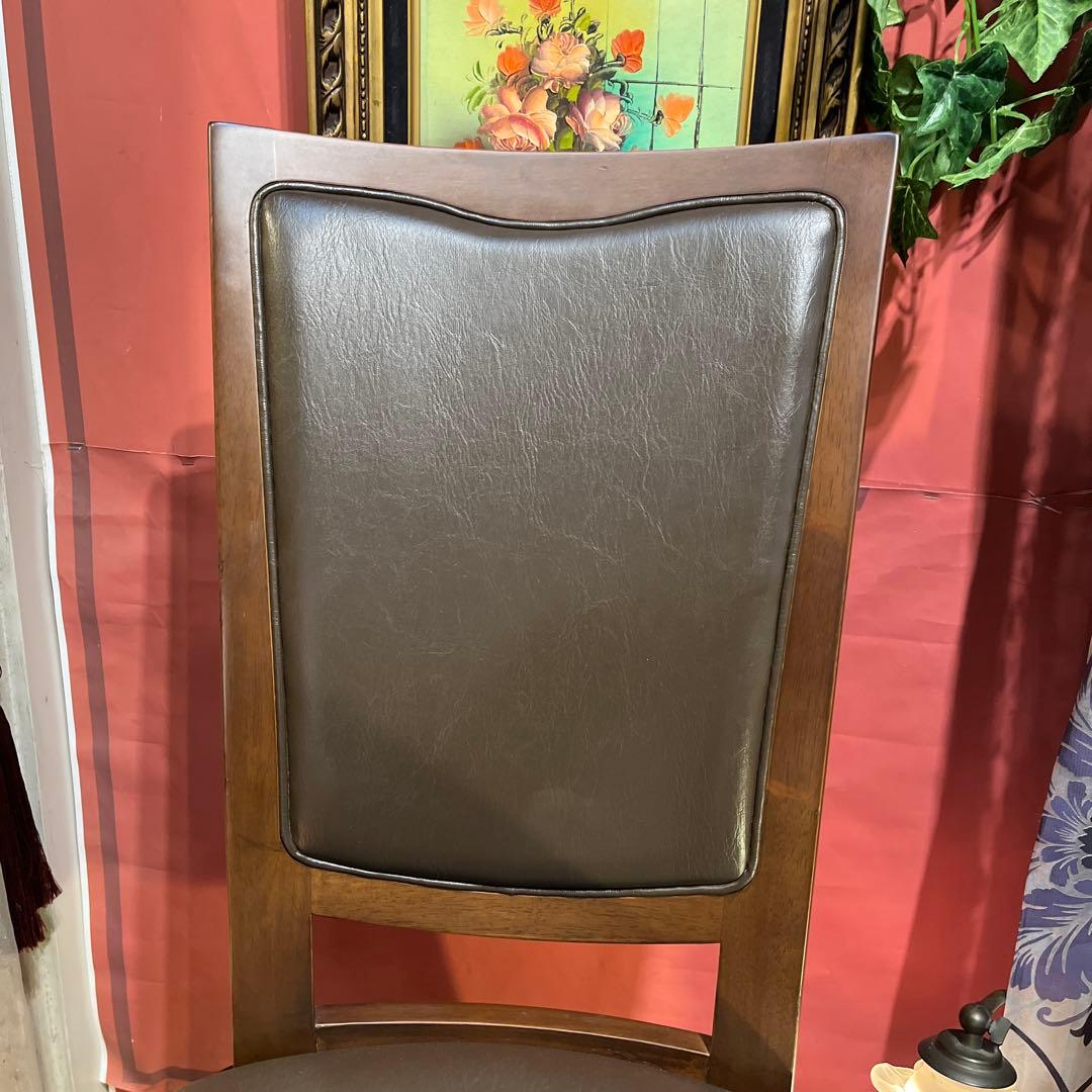 Sale ３６０度回転　無垢　ハイバックラウンドチェア