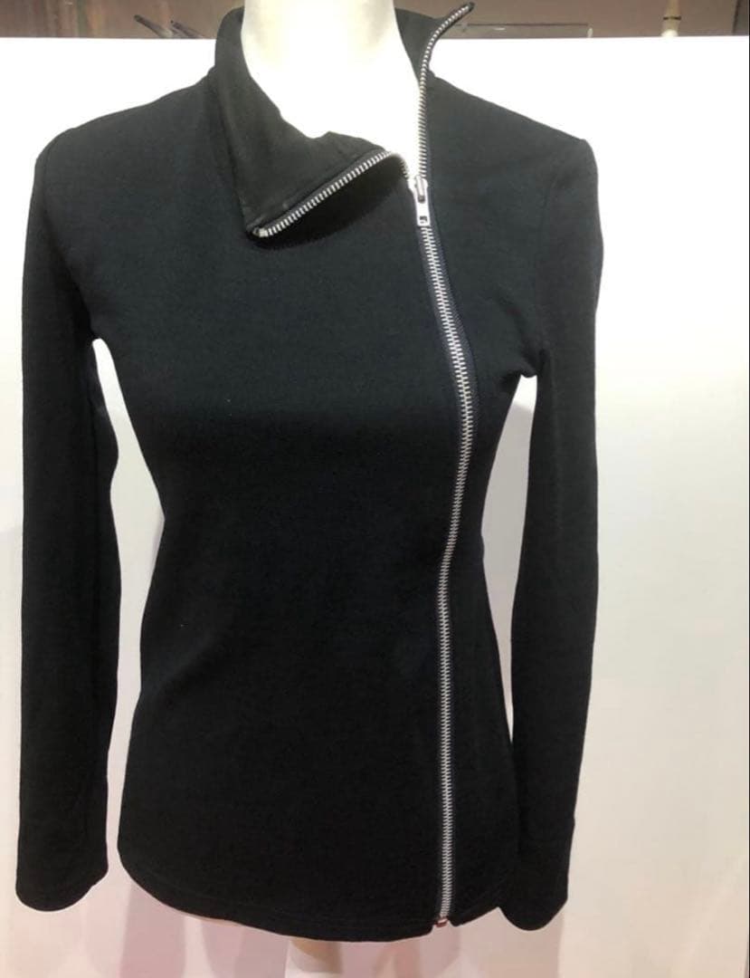 JeanPaulGaultier ブラック ハイネック ジッパー付き トップス