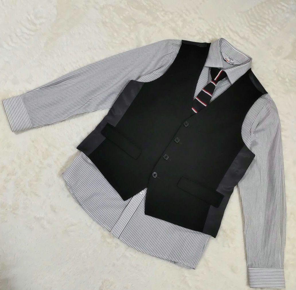 BEAMS✳️COMME CA スーツ5点セット【150/160】黒／卒業式／春