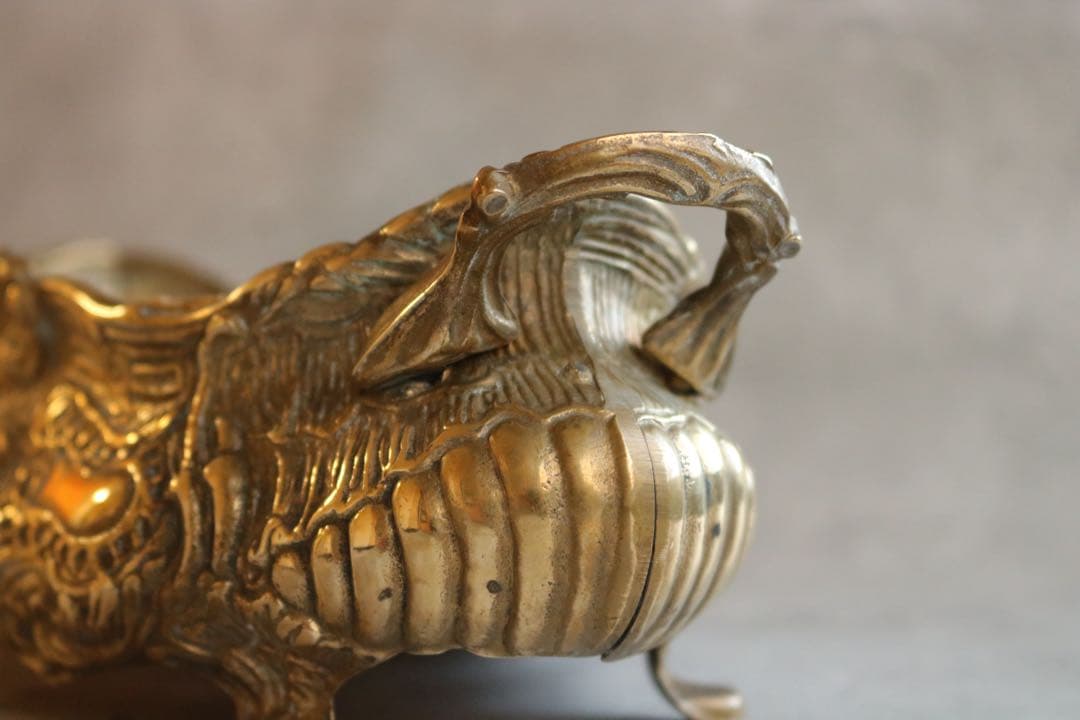 真鍮製 ロココ調 アンティーク ジャルニディエール プランターポット