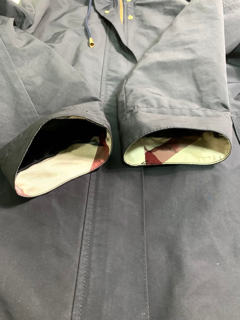 ブルーレーベルクレストブリッジ モッズコート ノバチェック フード Mサイズ