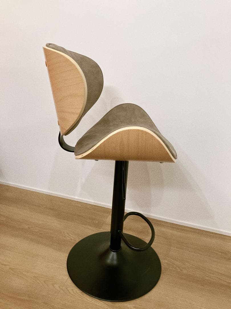 ヤマソロ バーチェア 曲木チェア カウンターチェア 疲れにくい 腰痛 昇降 回転