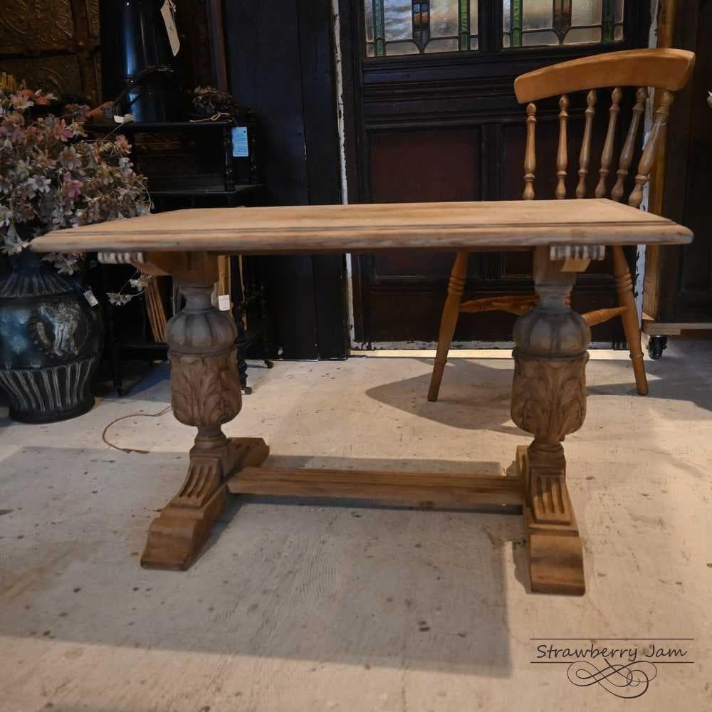 IFU-423 英国アンティーク 剥離 コーヒーテーブル テーブル 花台 小家具