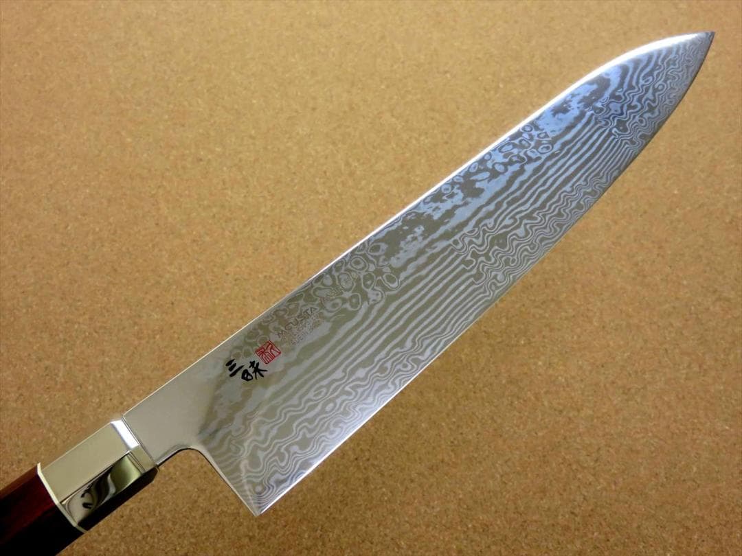 関の刃物 牛刀 240mm 三昧 荒波 コアレス鋼 野菜 肉切 両刃万能洋包丁