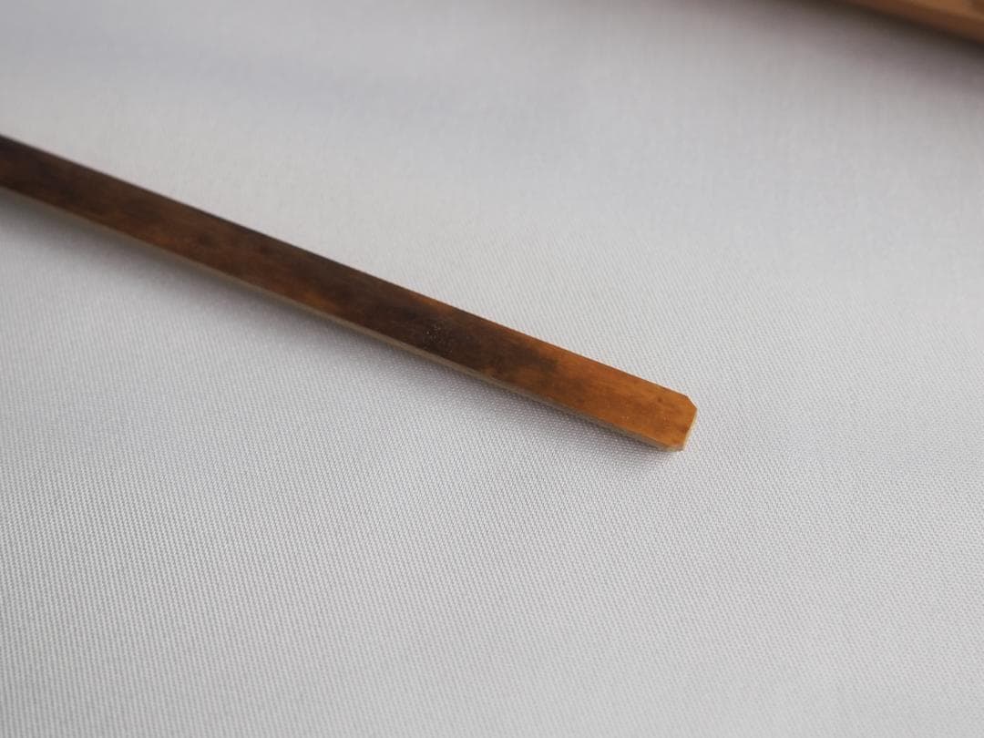 大徳寺511世管長 立花大亀造『竹茶杓』銘：一葉（共箱・共筒）