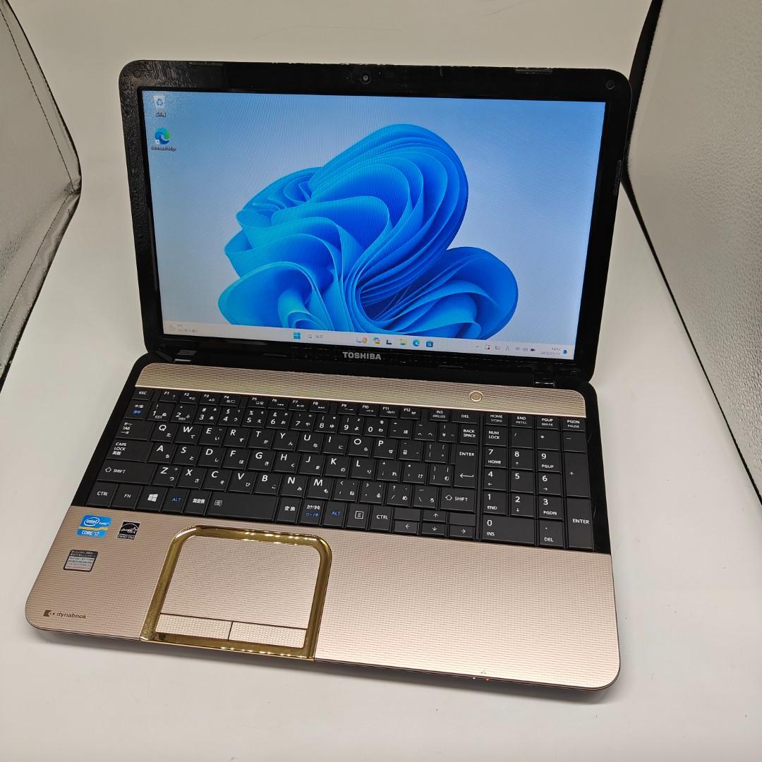 【東芝】T552 高性能i7 SSD256GB 8GB ゴールド ノートPC