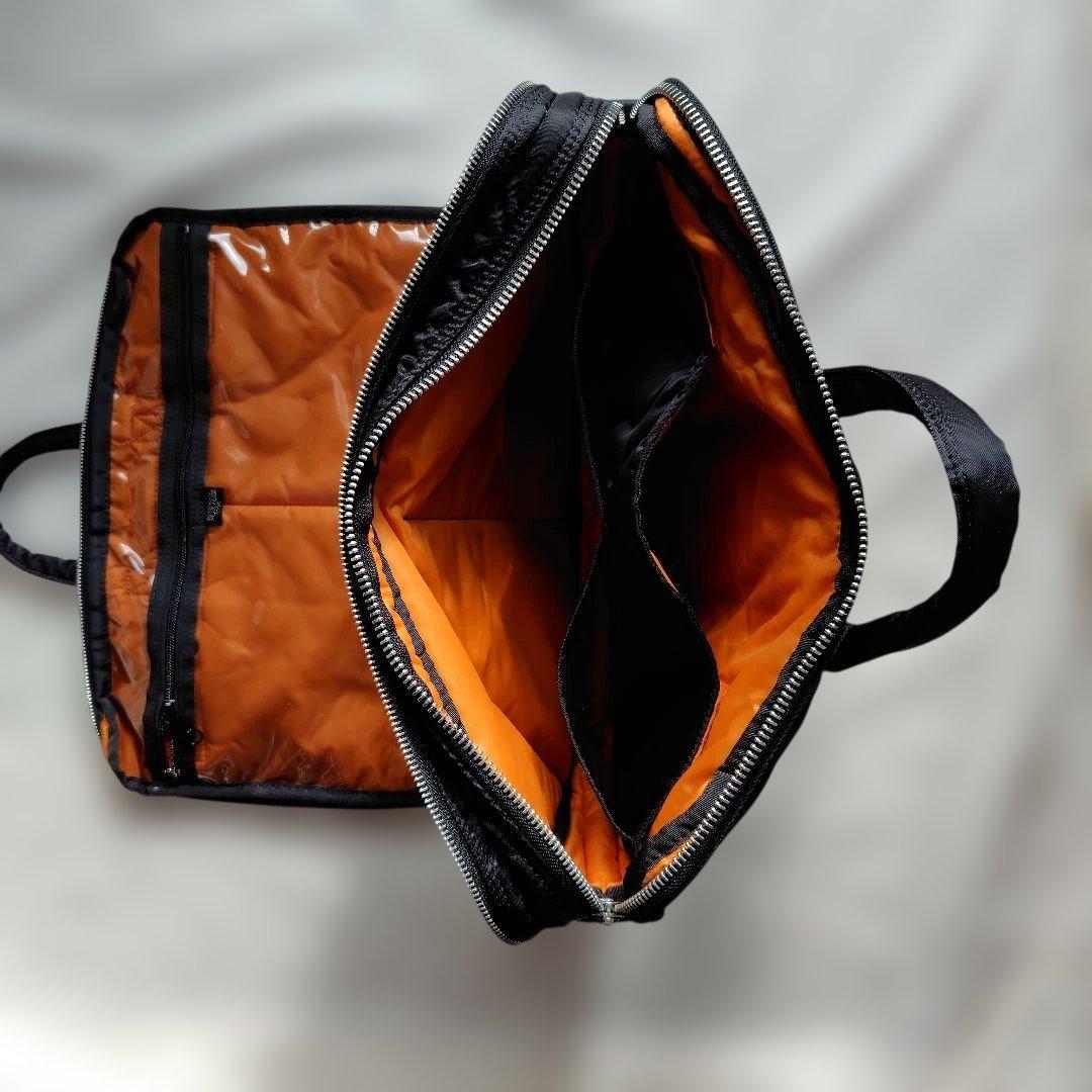 ポータータンカー　2Wayバック 黒 ナイロン バッグ ジッパー付き