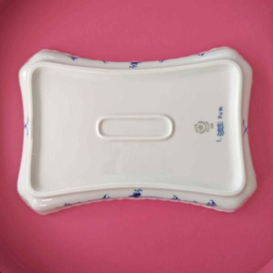 ロイヤルコペンハーゲン　ブルーフルーテッド　フルレース　スクエア皿