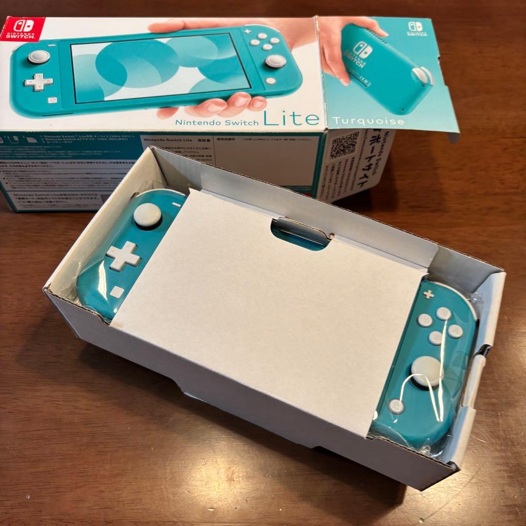 Nintendo Switch Lite本体 ターコイズ ACアダプター 箱付き