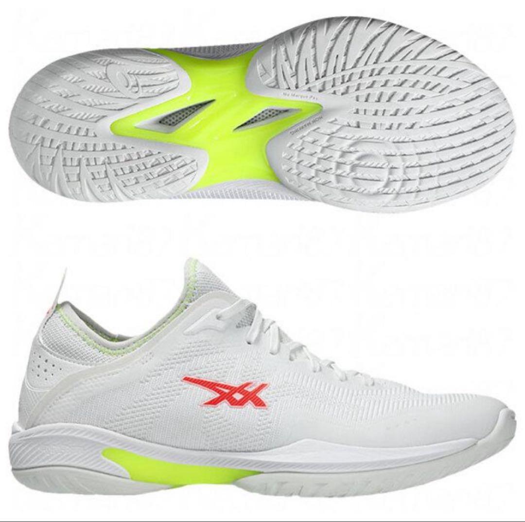 ASICS バスケットボールシューズ ホワイト/レッド