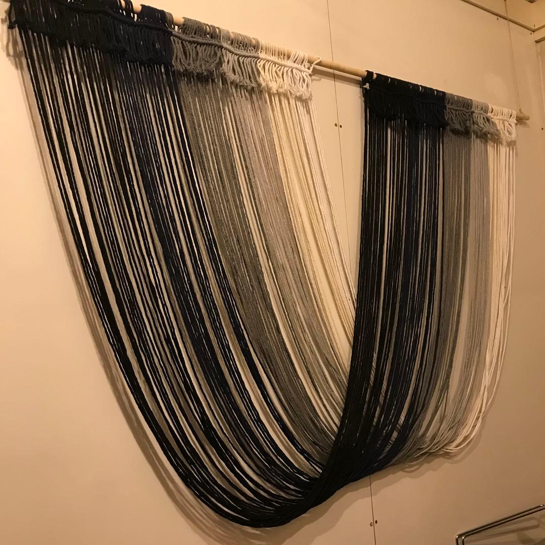 大型マクラメ？シンプル壁飾り。北欧インテリア