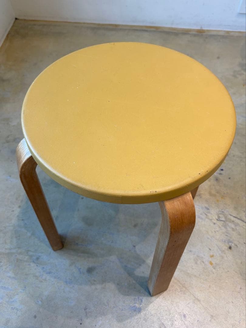 50-60's Artek stool E60 ヘルシンキ焼印スタンプ有
