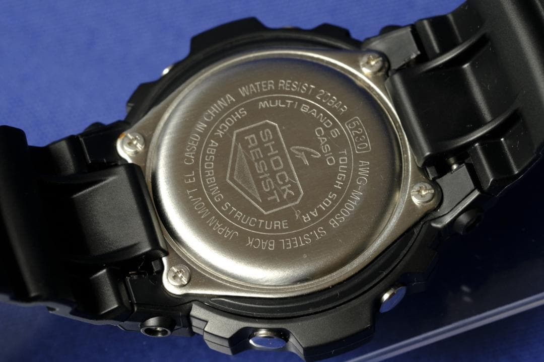 【良品】CASIO G-SHOCK AWG-M100SB ネイビー(263)