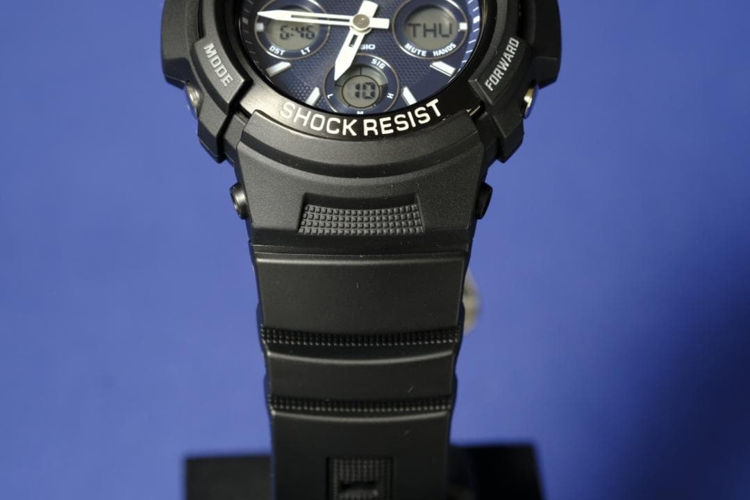 【良品】CASIO G-SHOCK AWG-M100SB ネイビー(263)