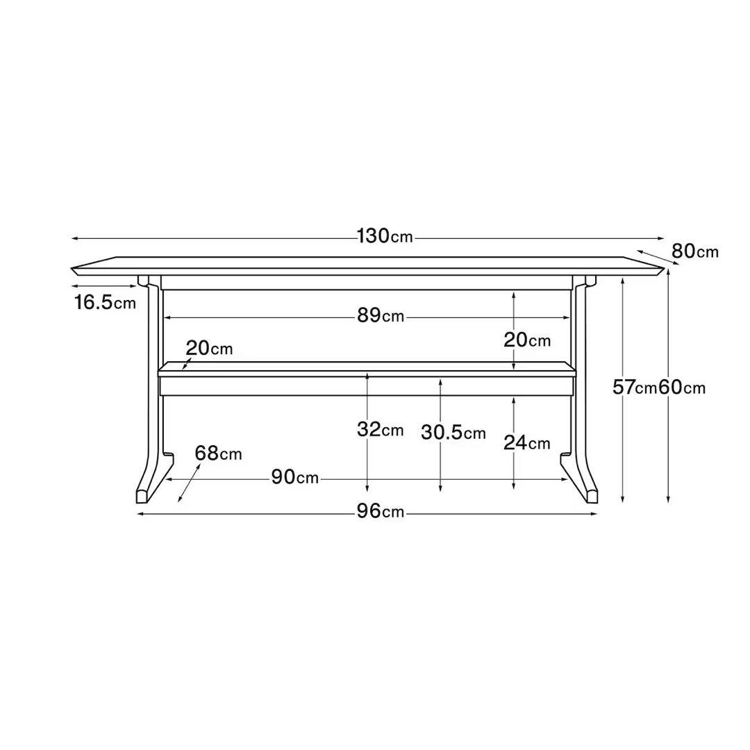 【りん♡さん】専用無印良品 リビングでもダイニングでもつかえるテーブル　オーク