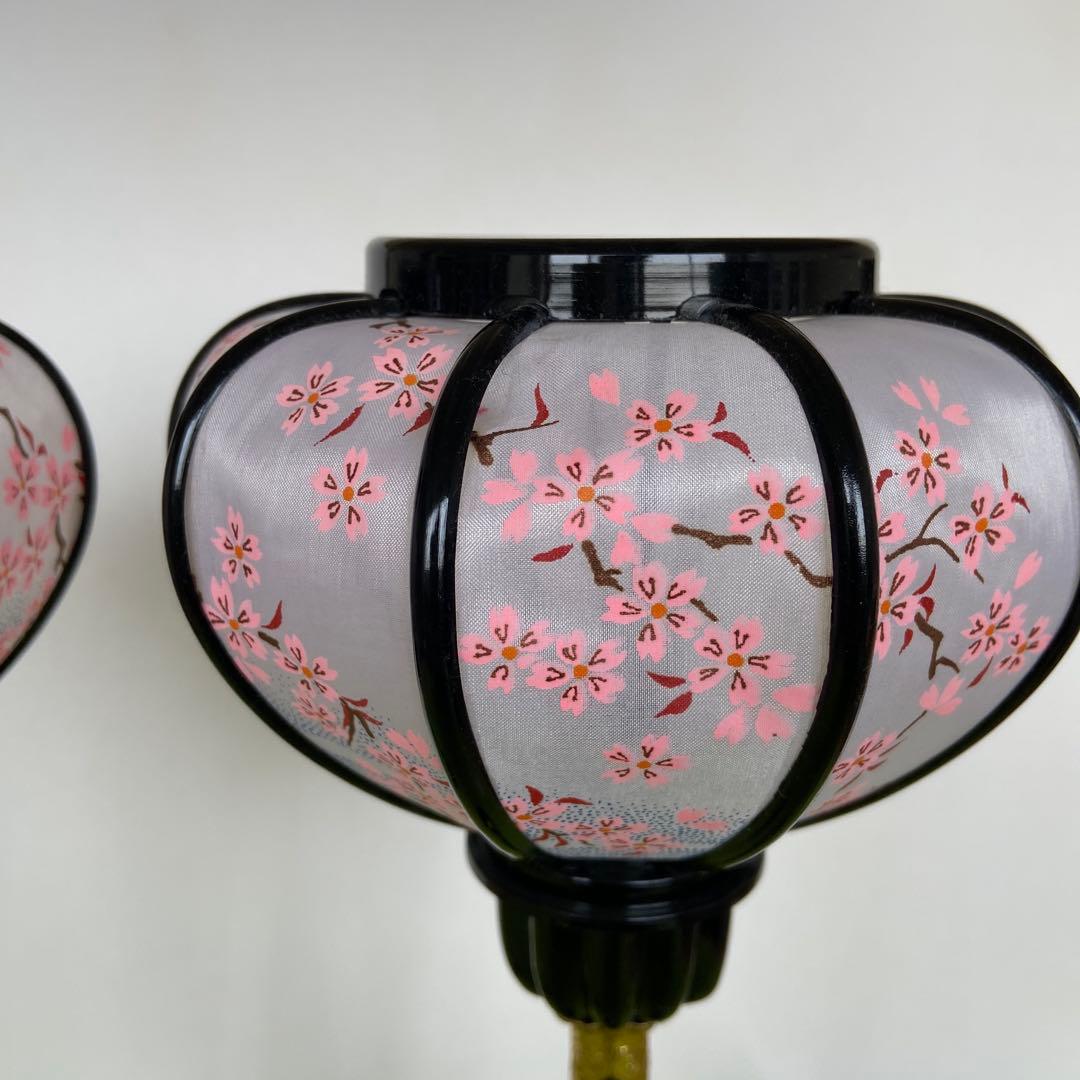桜模様のぼんぼり1対　ひな祭り用