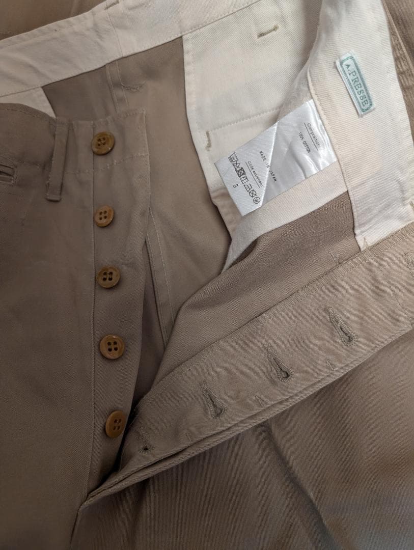 パンツ A.PRESSE /Vintage US ARMY Chino Trousers