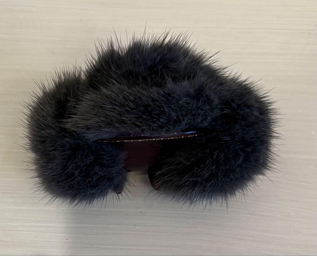 ★イオ★acca アッカ　ミンクファー　ブラウン　グレー　クリップ