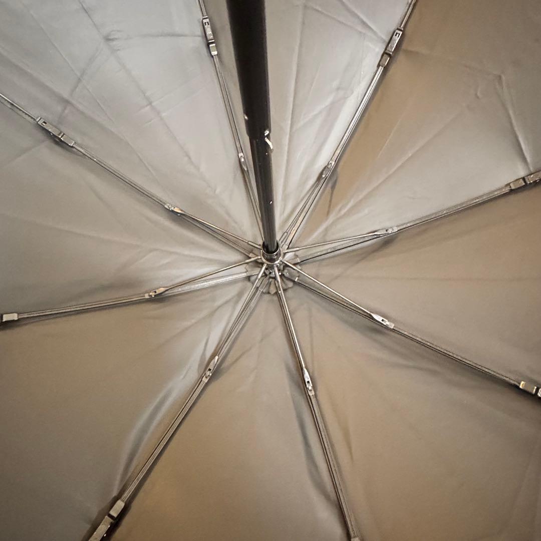 サンバリア 折りたたみ日傘 ２段折 フリル ブラック