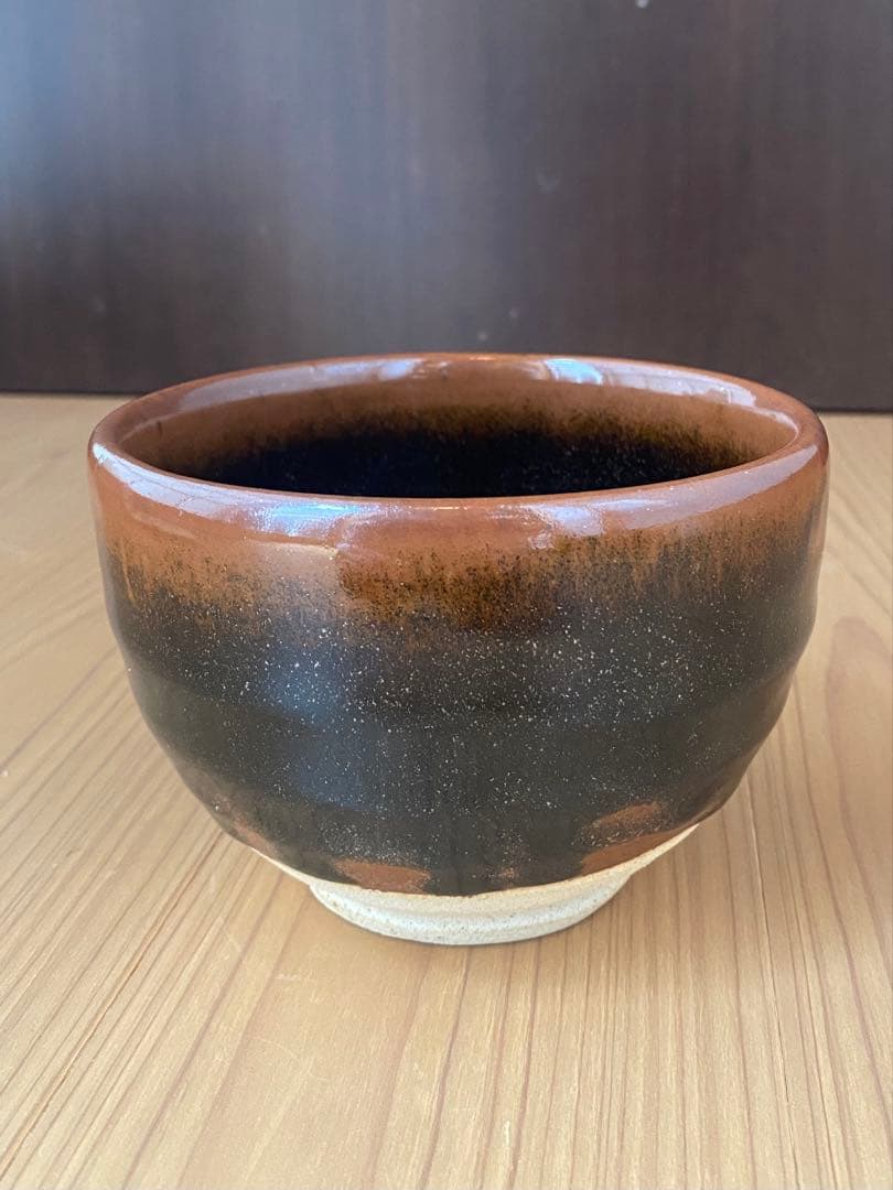 天目大丸茶碗 千峰苑作 共箱付き茶道具 抹茶腕