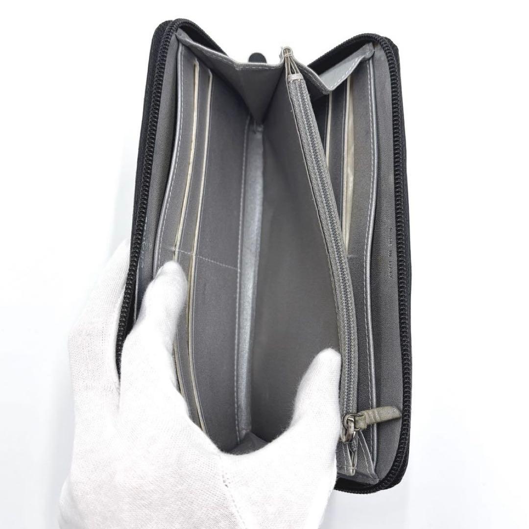 【美品】CHANEL シャネル カメリア ココマーク ラウンドファスナー 長財布