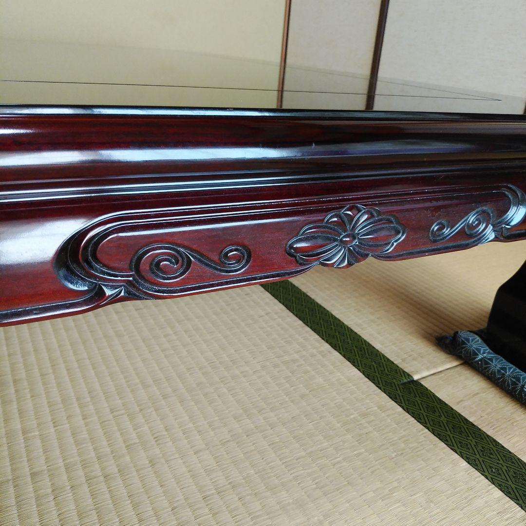 大型木製座卓 ダークブラウン