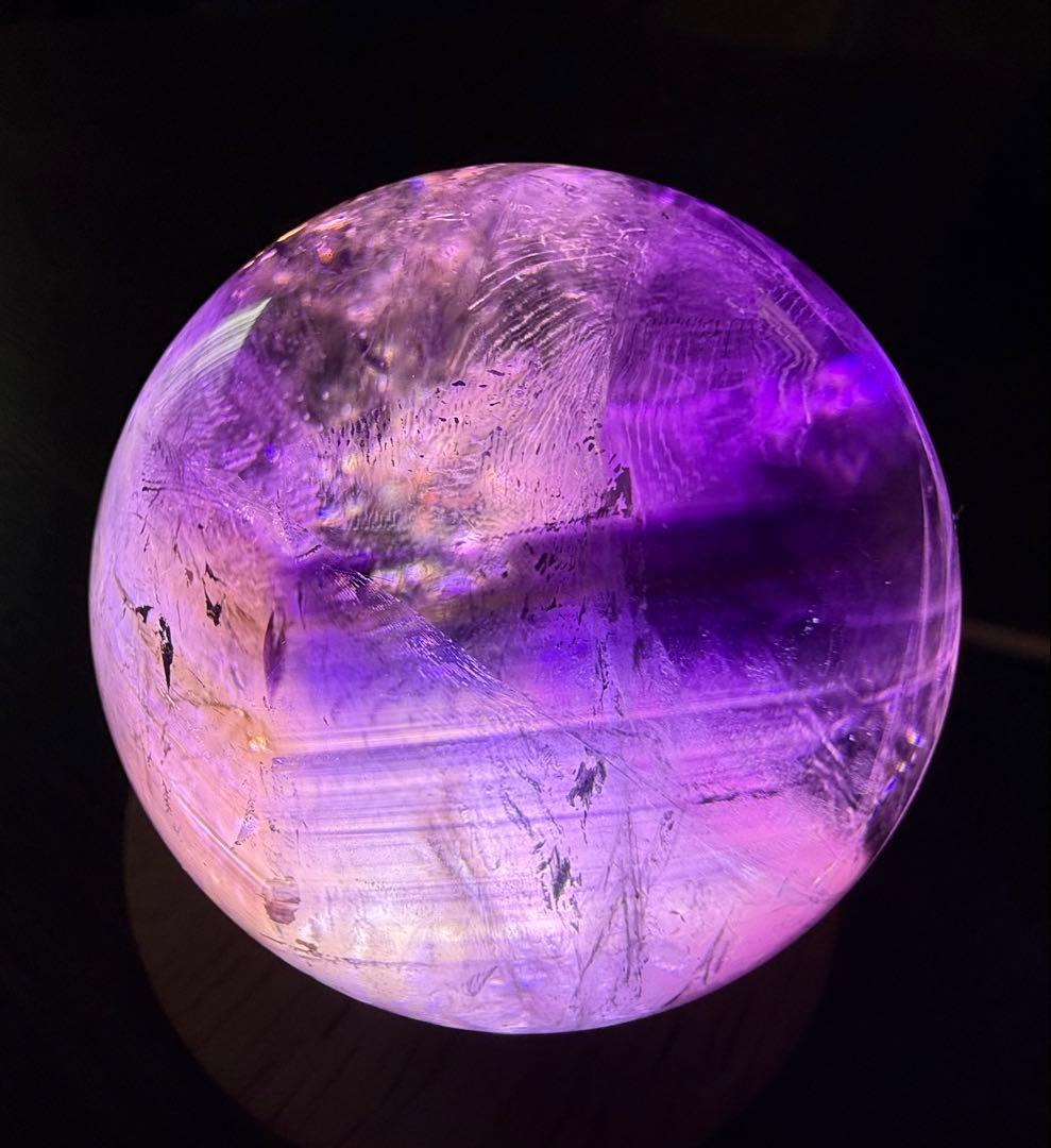 高品質 トラピッチェ アメトリン スフィア ファントム 天使の指紋 虹 天然石