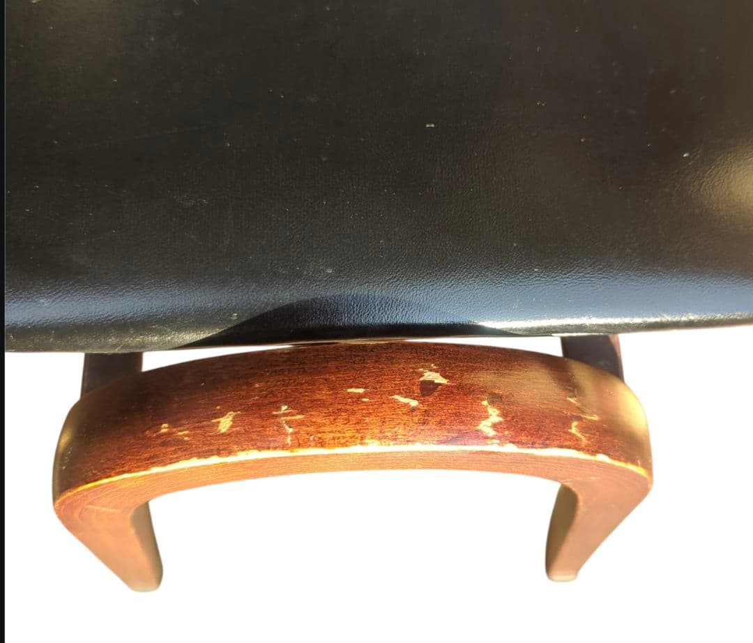 秋田木工　スタッキングスツール　ブラック　剣持勇　曲木