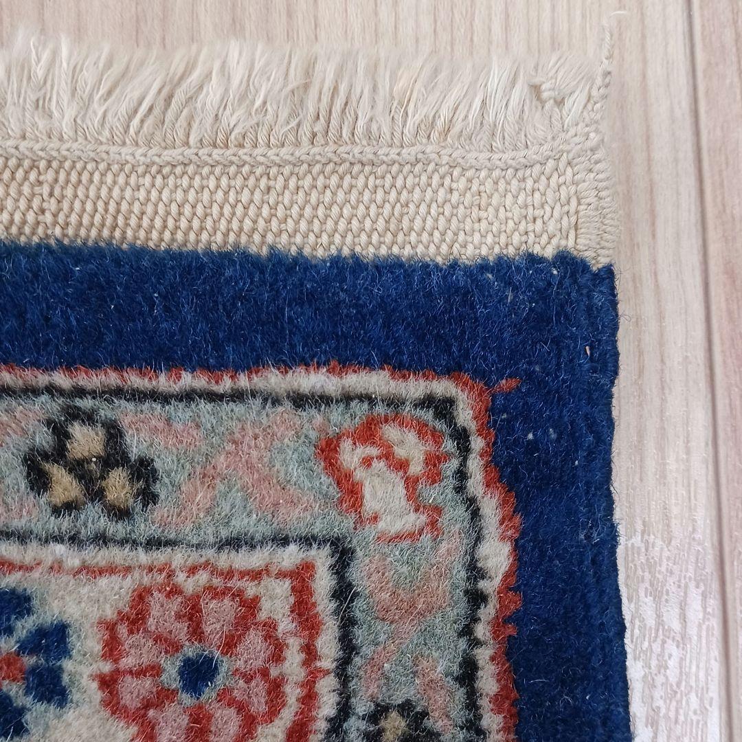 Y2742 トルコ絨毯 ヘレケ ウール×コットン 手織り 154×91㎝