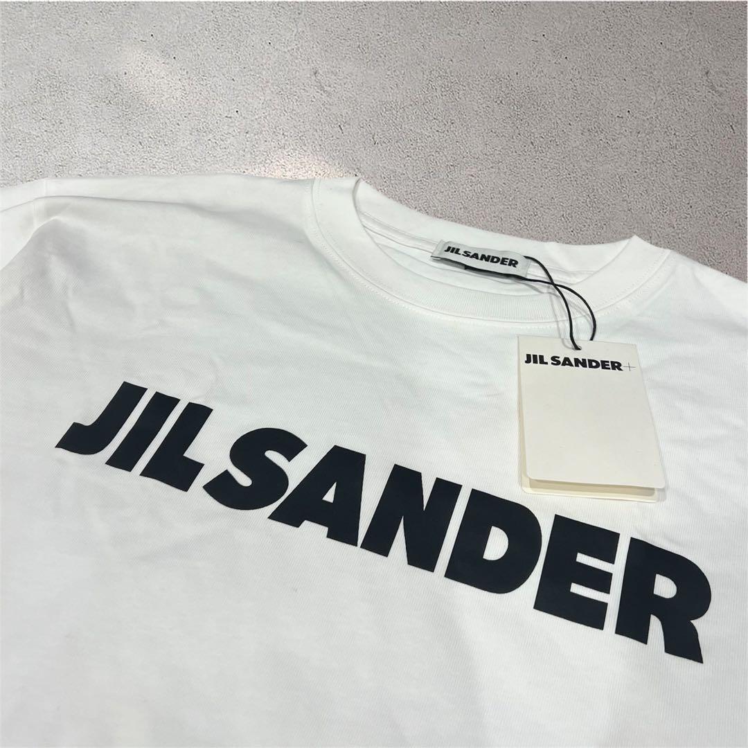 【新品】JIL SANDER ジルサンダー　ロゴ　Tシャツ　ホワイト　コットン
