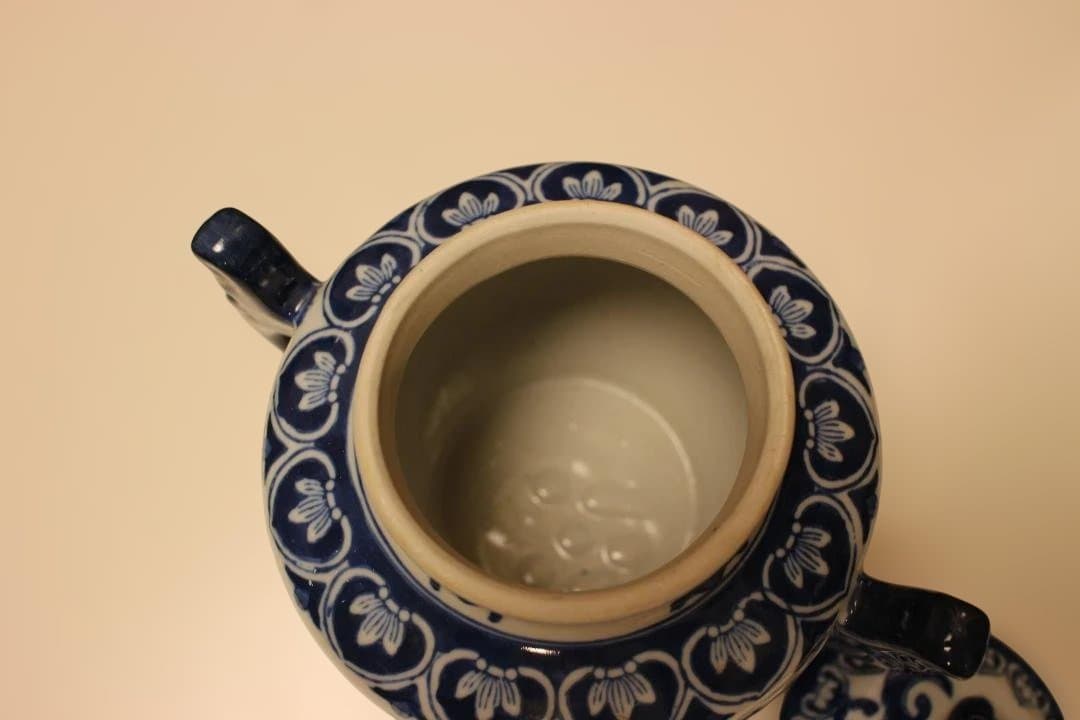 染付　　香炉　花瓶　壺　中国　乾隆年製　唐物