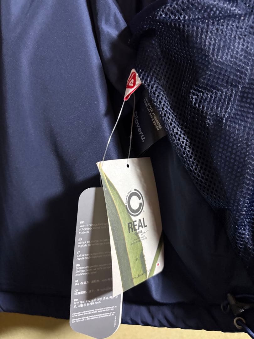 cloveru ネイビー ナイロンジャケット