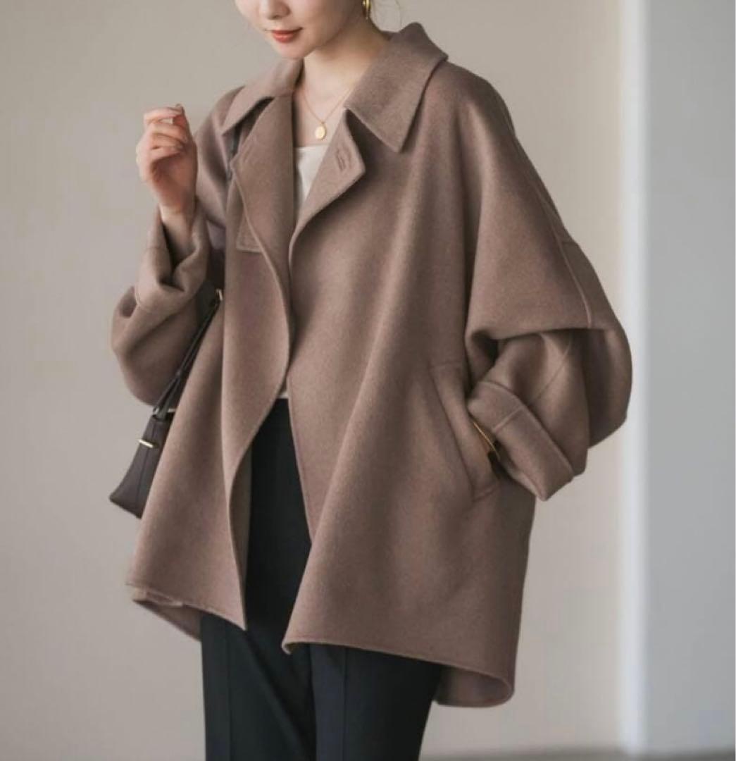 super160 ドルマンショートコート38