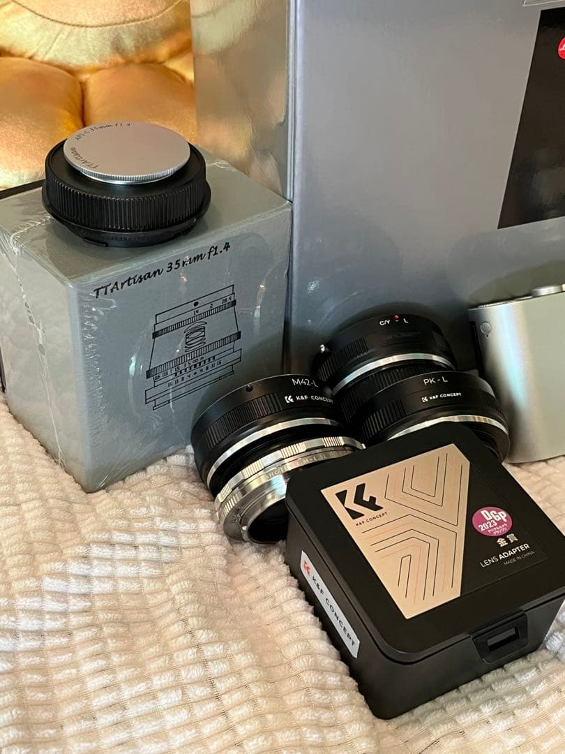 美品 Leica T (typ 701) シルバー レンズ&アダプター付セット