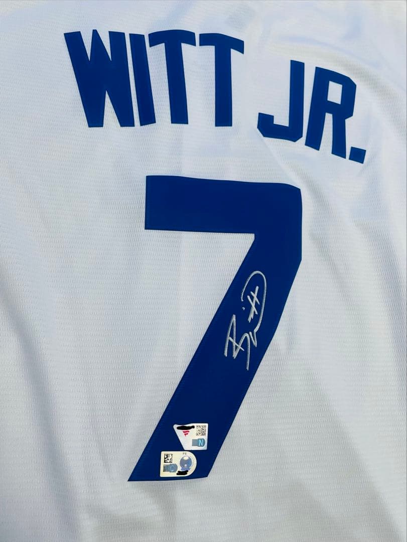【MLB公式】ボビー・ウィットjr 直筆サイン入りユニフォーム fanatics