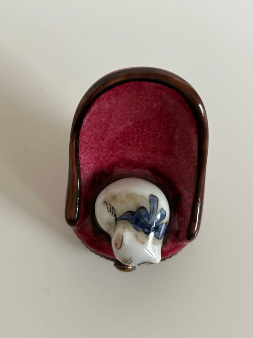 リモージュボックスBOX・キャット猫シリーズ①新品フランス製