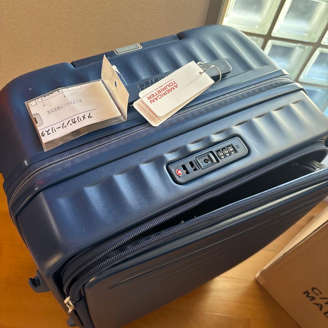 新品☆アメリカンツーリスター77/88Lネイビー拡張機能タグ付きフロントオープン