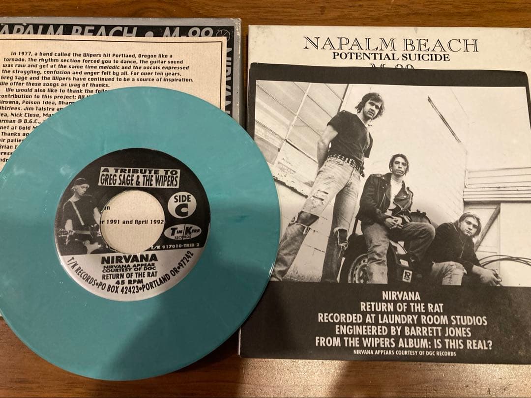 WIPERS tribute 7”BOX カラーvinyl nirvana