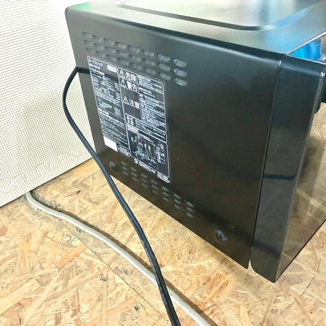 黒×ミラー調 アイリスオーヤマ オーブンレンジ 18L アイリスオーヤマ