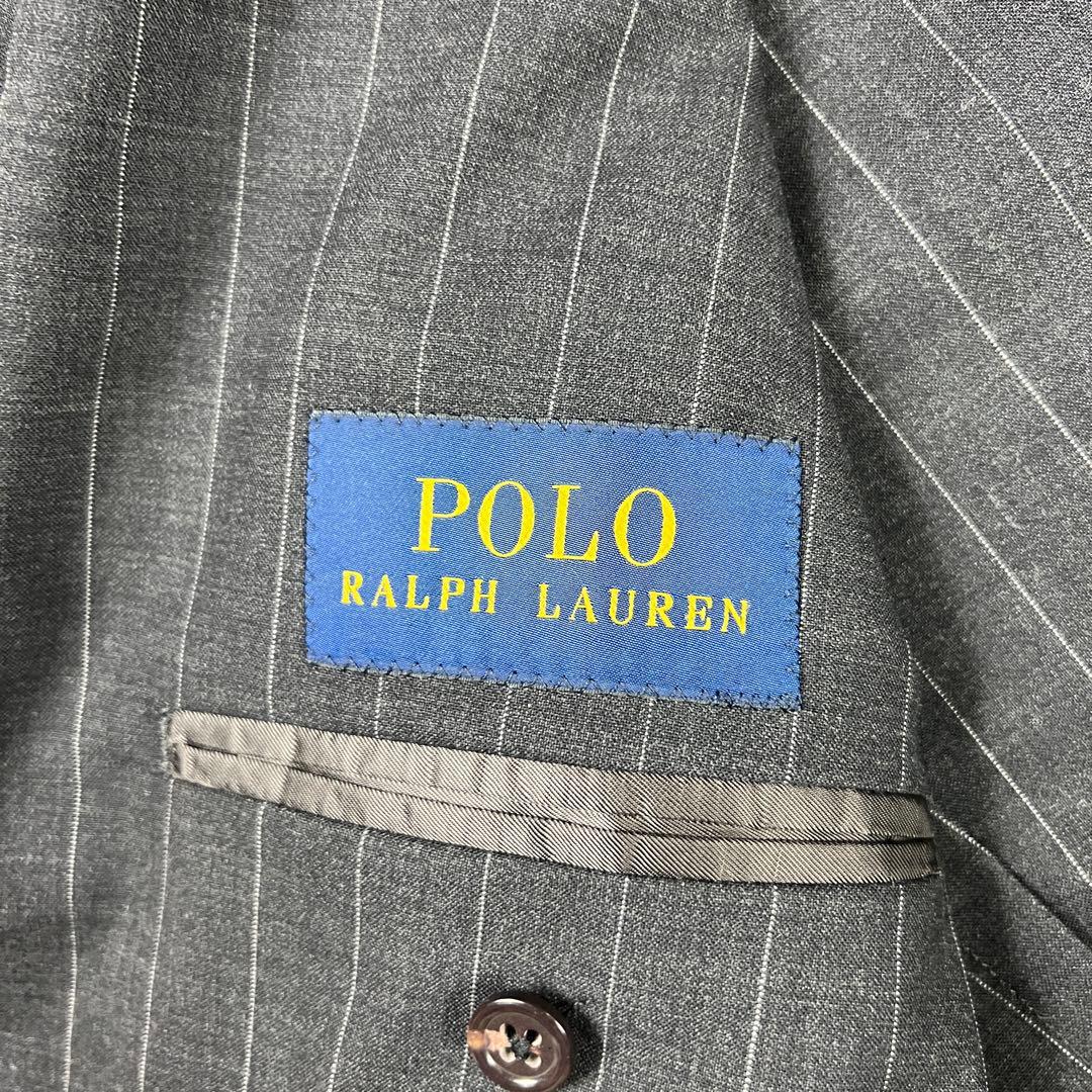 ラルフローレン イタリア製 ダブル スーツ セットアップ ストライプ