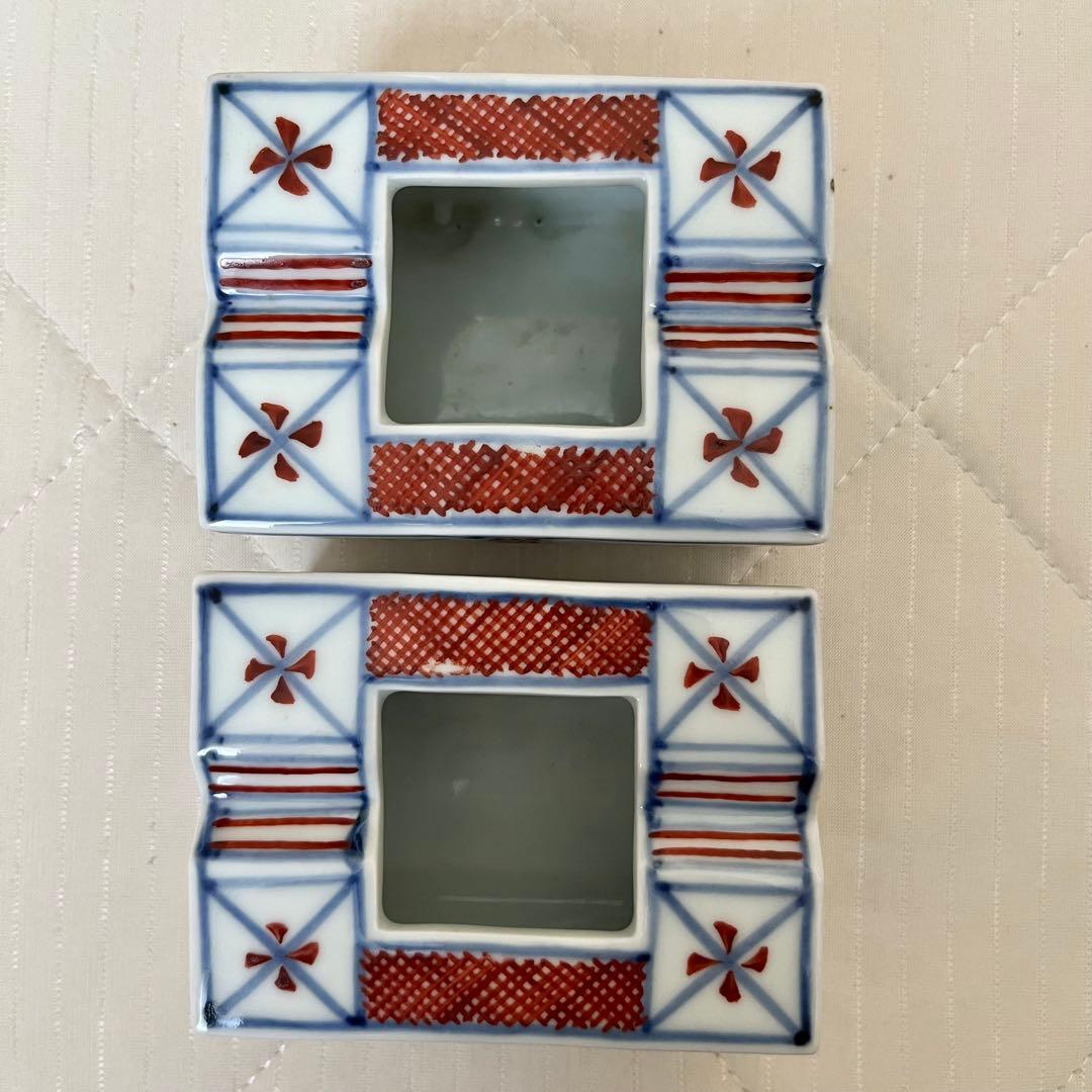 人間国宝　富本憲吉？　色絵　灰皿　2個セット 木箱付き