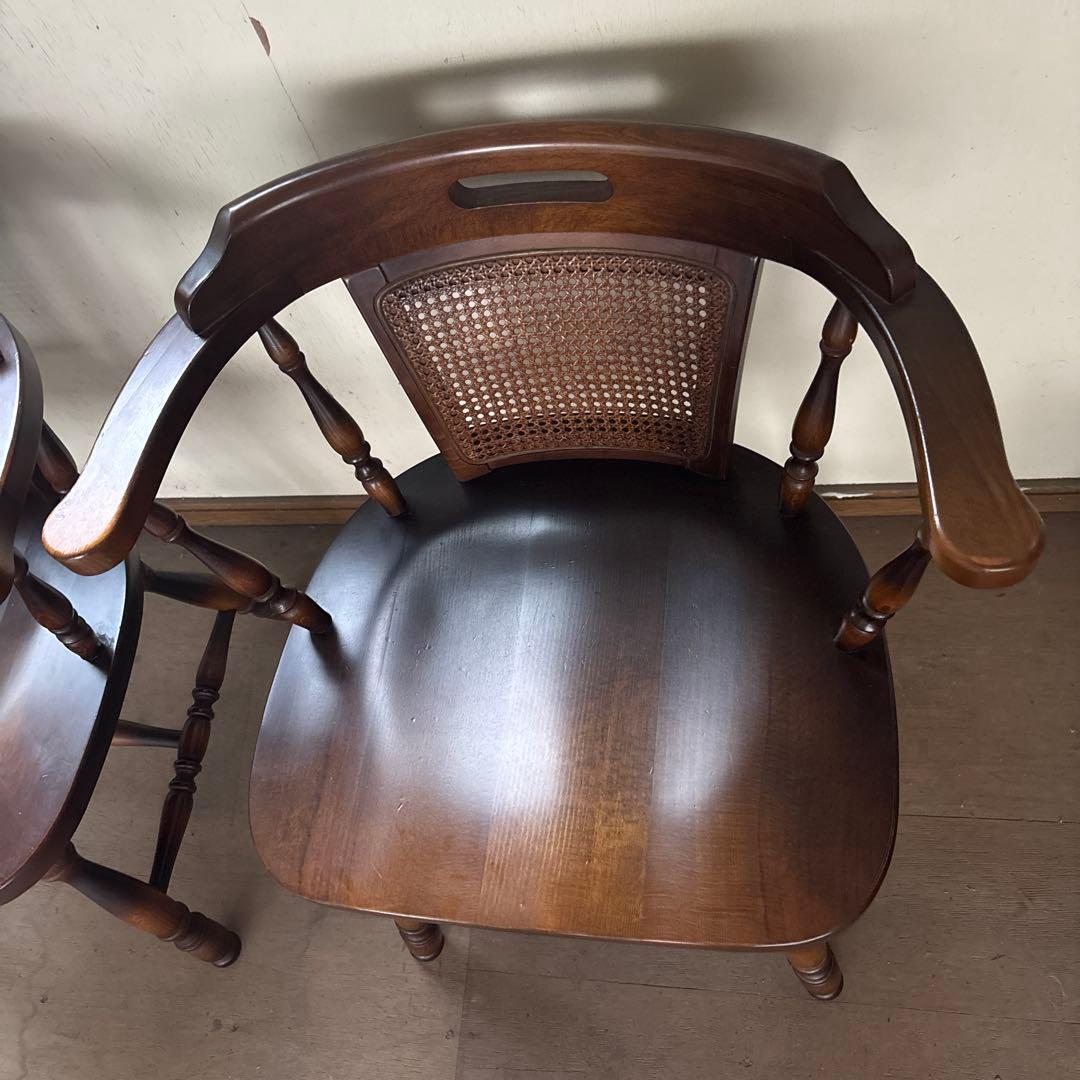 キツツキ　飛騨産業　ウィンザーチェア　2個　美品寄り　最安値①