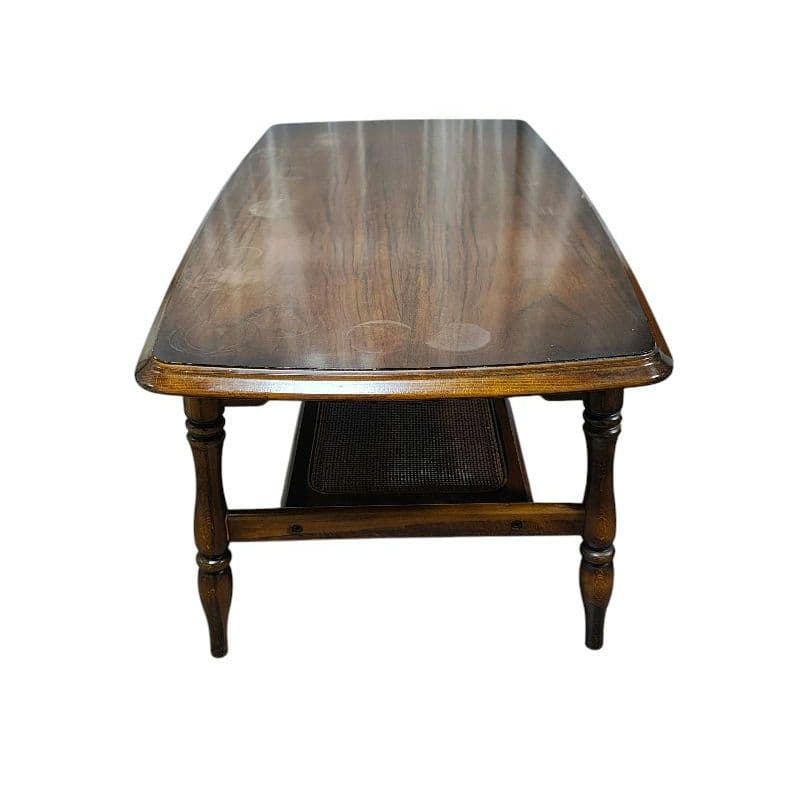 karimoku カリモク コロニアル センターテーブル ローテーブル ラタン棚